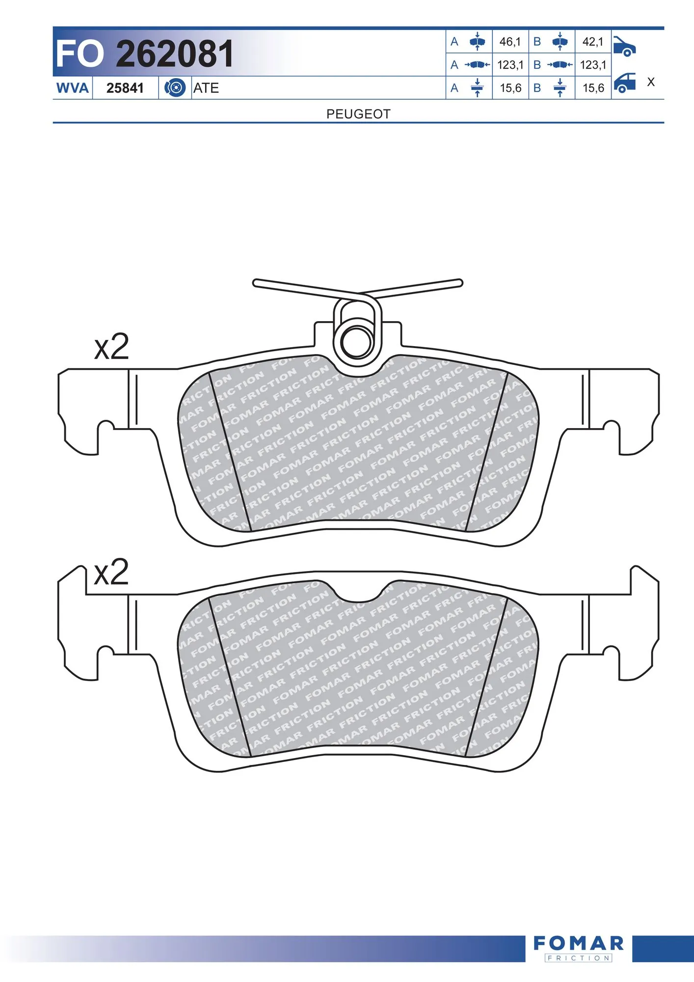 Brake Pad Set, disc brake
